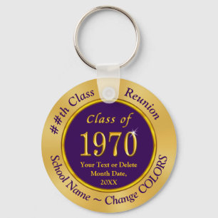 Personlig Class of 1970 Souvenirs Class Reunion Nyckelring