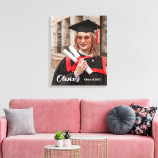 Personlig Class of 2025 Studenten Photo Canvas