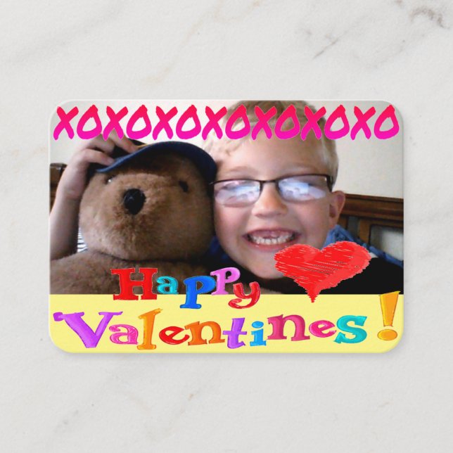 Personlig Class Valentines day Anteckningskort (Framsida)