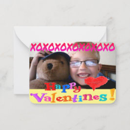 Personlig Class Valentines day Anteckningskort