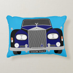Personlig Classic Blue British Limousinine Car Prydnadskudde