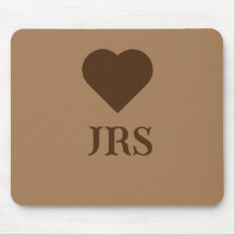 Personlig Classic Elegant Initialer Brown