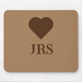 Personlig Classic Elegant Initialer Brown Musmatta