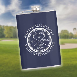 Personlig Classic Golf Hål i en marin blå marin Fickplunta