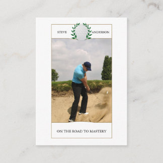 Personlig Classic Golf Klubb Namn Affärskort Visitkort