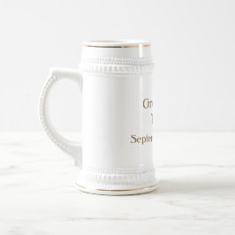 Personlig Classic Groomsman Beer Stein Sejdel