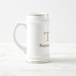 Personlig Classic Groomsman Beer Stein Sejdel