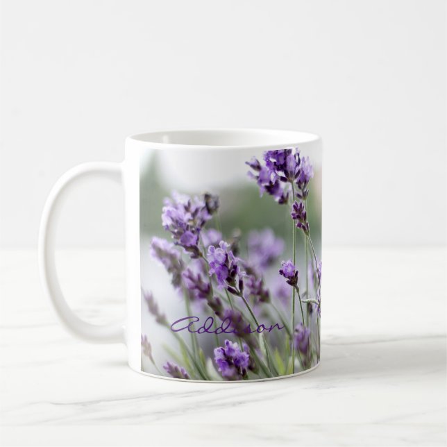 Personlig Classic Mugg med lavender (Vänster)