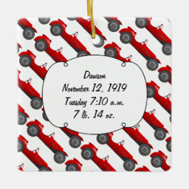 Personlig Classic Pojke Stat Gifts Julgransprydnad Keramik