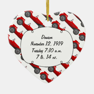 Personlig Classic Pojke Stat Gifts Julgransprydnad Keramik