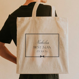 Personlig Classic Simple Bowtie Best Man Tygkasse