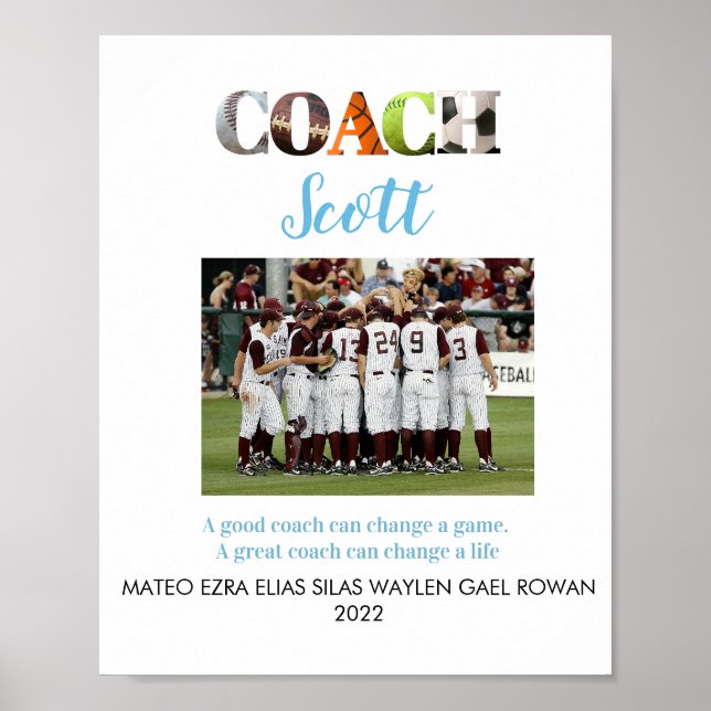 Personlig Coach namn Poster (Framsidan)