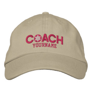 Personlig Coach Snöflinga Rosa Broderad Keps