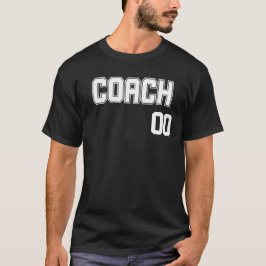 Personlig Coachs Namn och Number Jersey Stil T Shirt