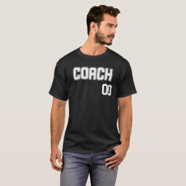 Personlig Coachs Namn och Number Jersey Stil T Shirt