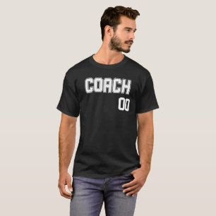 Personlig Coachs Namn och Number Jersey Stil T Shirt