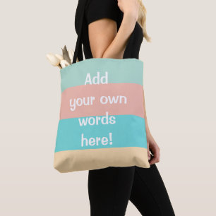 Personlig Coastal Rand Tote Bag Tygkasse