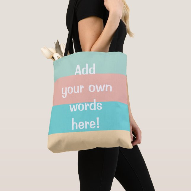 Personlig Coastal Rand Tote Bag Tygkasse (Närbild)