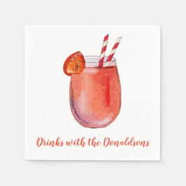 Personlig Cocktail Napkins Pappersservett