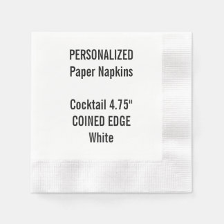 Personlig Coded Kant Cocktail Papper Napkins Pappersservett