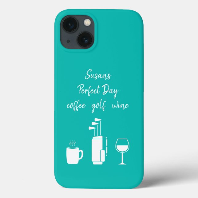 Personlig Coffee Golf Vin (Baksida)