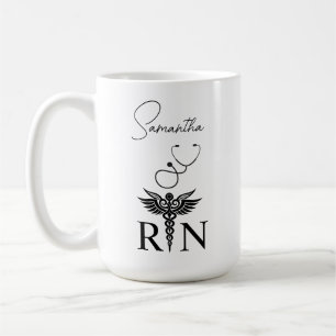Personlig Coffee Kopp, Gift for Nurse, RN mugg
