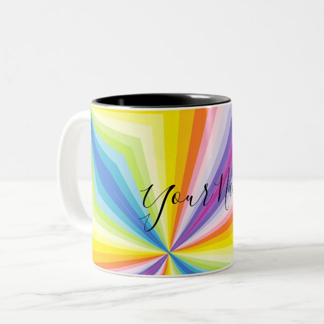 Personlig Coffee Mugg - Psychedelic - HAMbyWG (Framsida vänster)