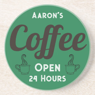 Personlig Coffee Shop Underlägg Gift