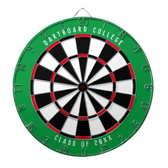 Personlig College Class of 20XX Grönt Darttavla (Framsidan)