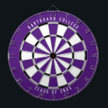 Personlig College Class of 20XX | LILA Darttavla<br><div class="desc">Anpassa detta med din egen text och färg! Det exempel som visas har den översta texten "Dartboard College" och grund "Class of 20XX" med en palett för lila, grått, svart och vitt färg. Det här är en underbar gåva till college studenter eller en studenten-gåva till en ny grad! Om du...</div>