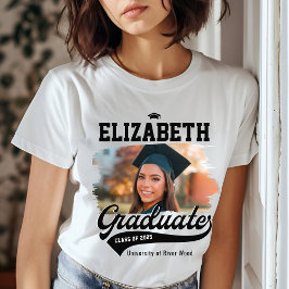 Personlig College Student Photo Studenten T Shirt