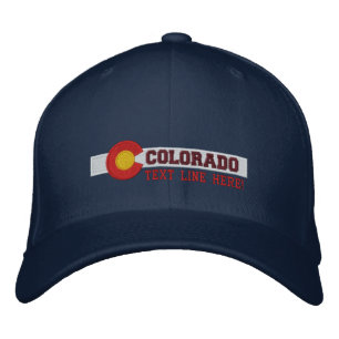 Personlig Colorado Statlig flagga Design Broderad Keps