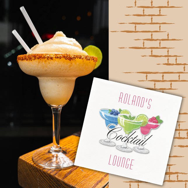 Personlig Colorful Cocktail Napkins Pappersservett (Skapare uppladdad)