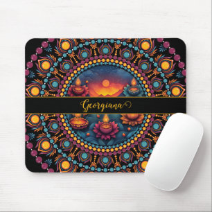 Personlig Colorful Diwali Festival Mandala Musmatta