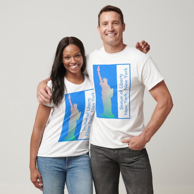 Personlig Colorful Frihetsgudinnan New York T Shirt (Unisex)