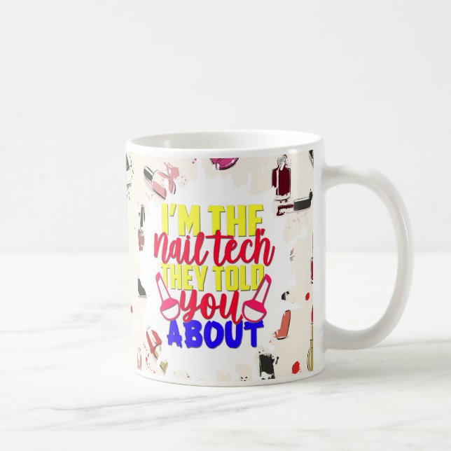 Personlig Colorful Funny Tech Mugg (Höger)