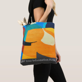 Personlig Colorful Geometric Abstrakt Mönster Tygkasse