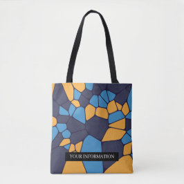 Personlig Colorful Geometric Abstrakt Mönster Tygkasse