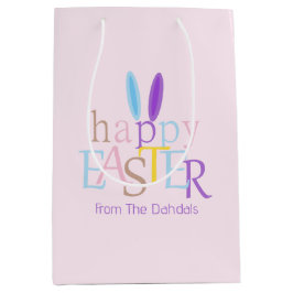 Personlig Colorful Glad påsk Bunny Öron Rosa