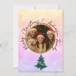 Personlig Colorful God jul Julkort