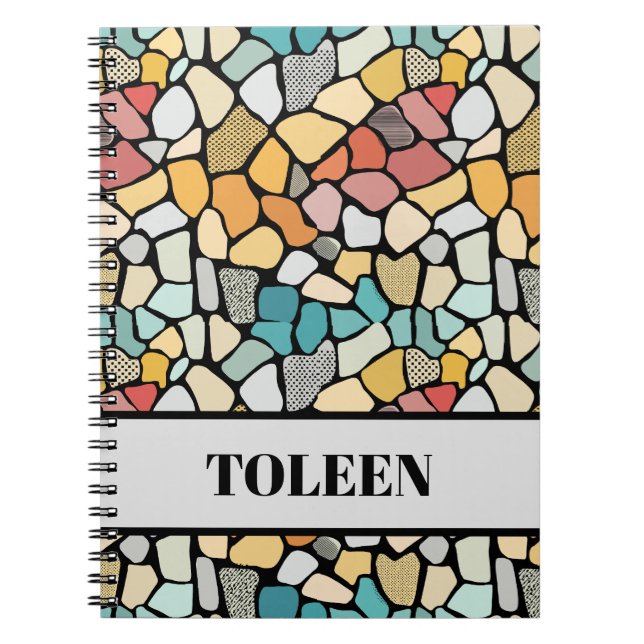 Personlig Colorful Mönster Anteckningsbok (Framsidan)