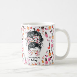 Personlig Colorful Nagel Tech Life Kaffemugg
