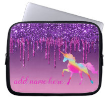 Personlig Colorful Unicorn Laptop sleeve