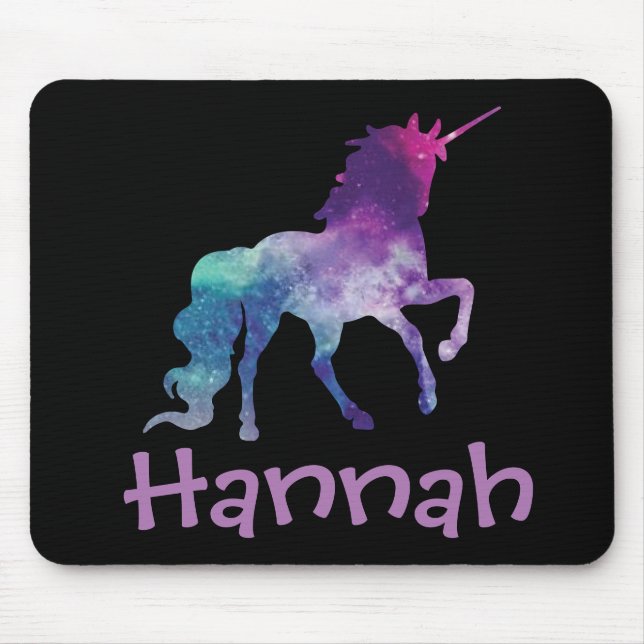 Personlig Colorful Unicorn Musmatta (Framsidan)