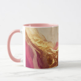 Personlig Combo Mugg: Lila och Guld accenter Mugg