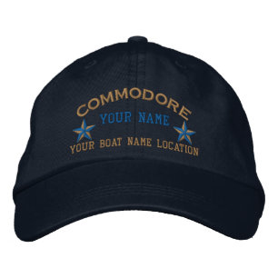 Personlig Commodore Stars Basebollmössa med Brodd Broderad Keps