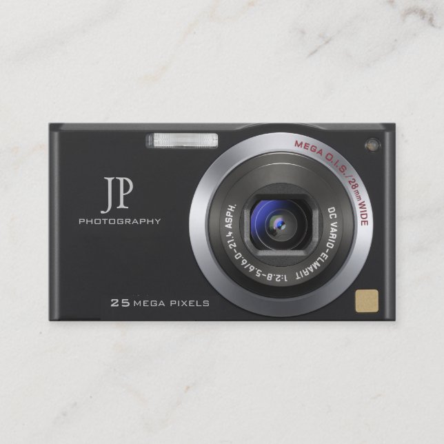 Personlig Compact Digital Camera Photograf Visitkort (Framsida)
