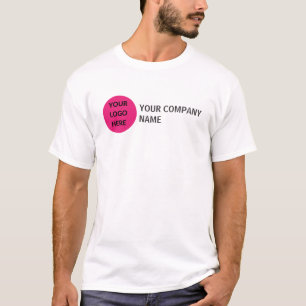 Personlig Company Business Logotyp Namn Slogan T Shirt