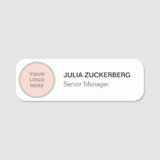 Personlig Company Logotyp Namn bricka Namnbricka