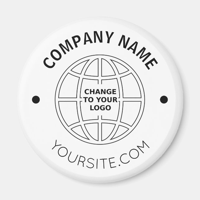 PERSONLIG COMPANY LOGOTYP WEBBEN ADRESS MAGNET (Framsidan)